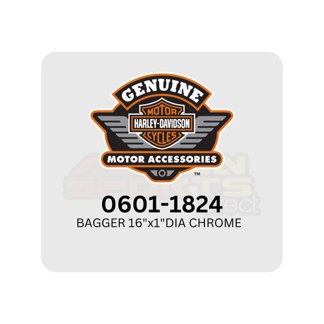 Harley Davidson - 0601-1824 - Bagger Bar 16"x1" Chrome