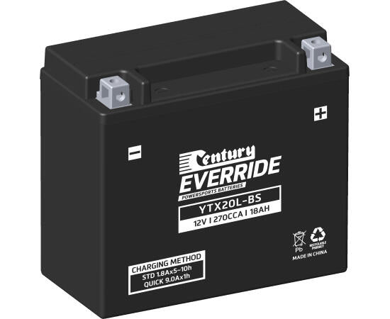Century Everide - YTX20 - Maintenance Free Premium AGM Batteries