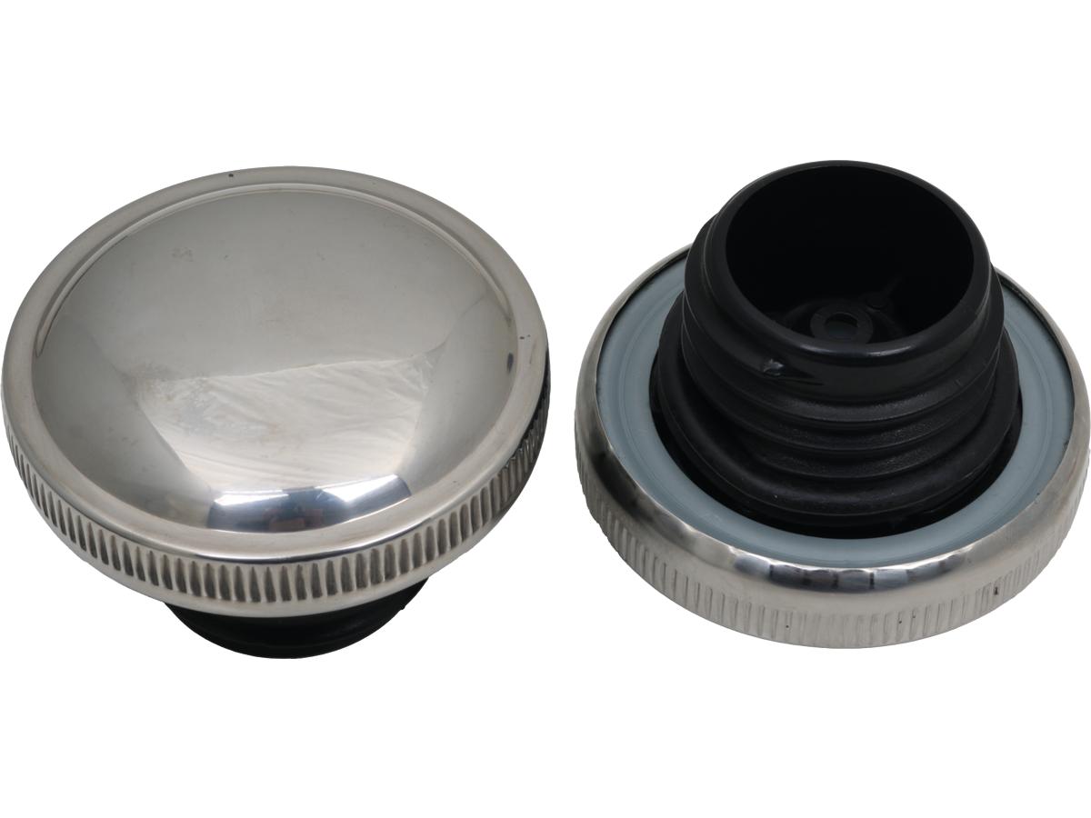 Drag Specialties - 26-581 - Gas Cap Non-Vent Screw-in Chrome