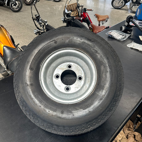 Trailer Wheel 8"x 3.75" Galvanized 5.70-8 (Spare Wheel - Spark Trailer)