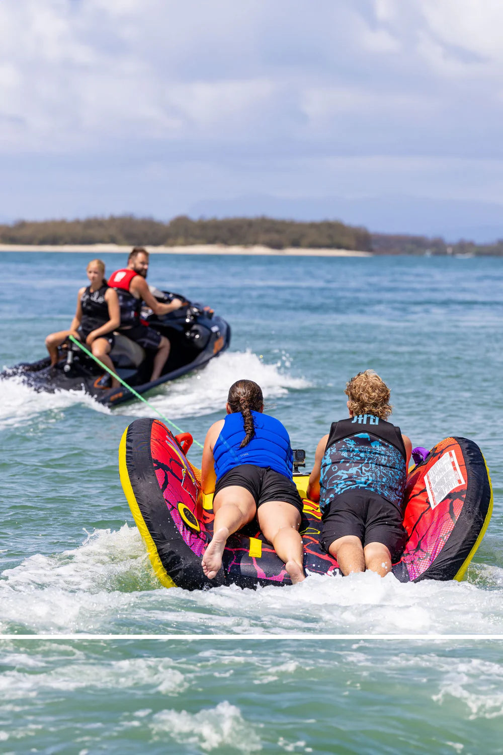 Jetpilot Wing 2 Person Towable Tube - Yellow/Red