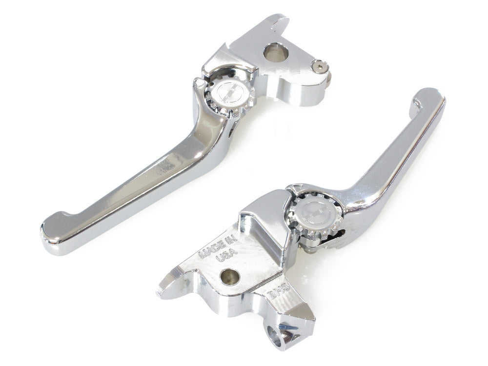 Adjustable Anthem Levers – Chrome. Fits Touring 2014-2016 With Hydraulic Clutch & V-Rod 2006-2017 – PSR Levers