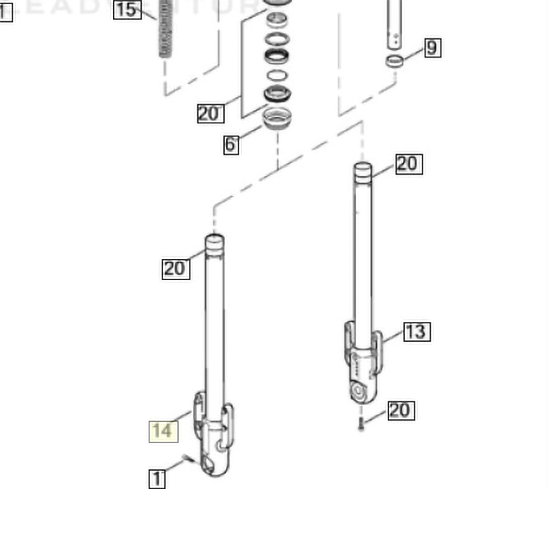Harley Davidson - V-Rod Muscle RH Slider Tube (Silver) - 48703-09