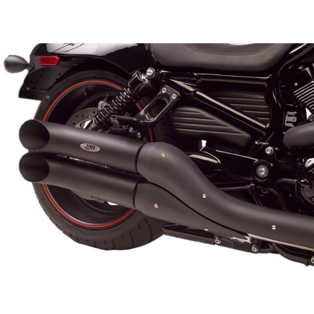 TAB Performance - V-Rod Turn Out - Slip On Non-Baffled (Black)