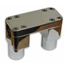 TOP CLAMP BILLET HIDDEN CHROME