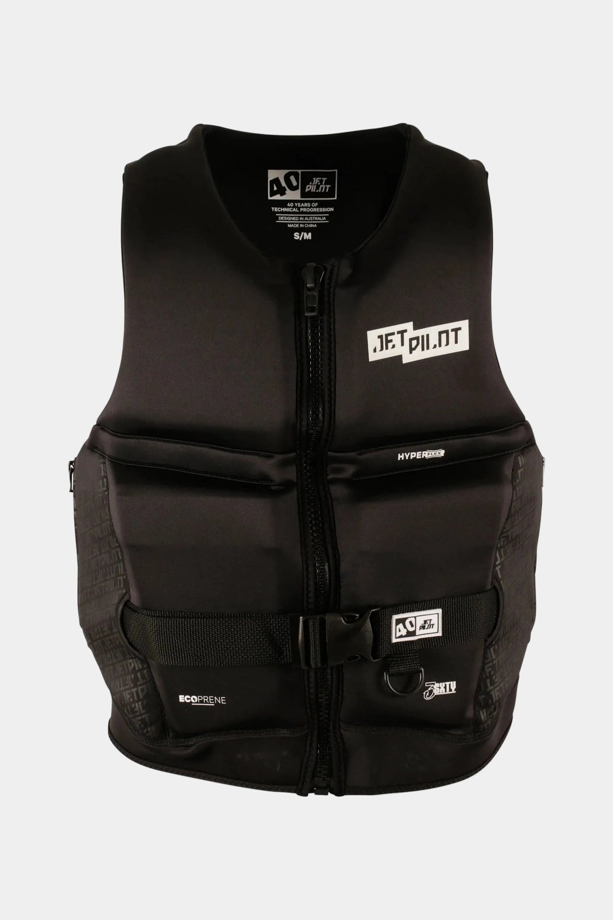 Jetpilot 360 Hyperflex Jet Ski Life Jacket — Black front