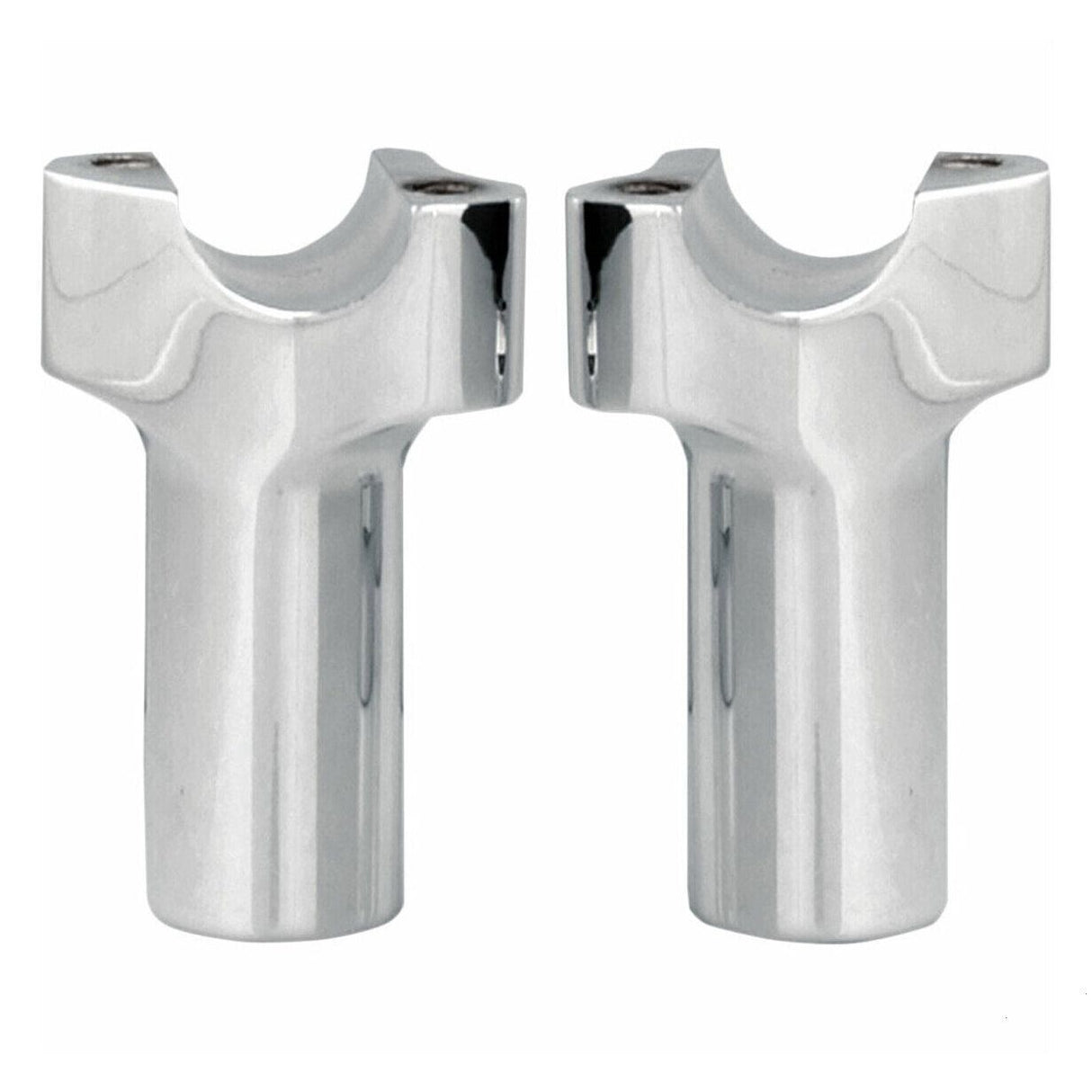 RISERS BILLET 4.50 TALL CHUBBY STRAIGHT CHROME