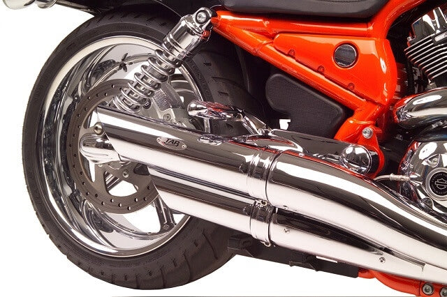 TAB Performance - V-Rod Staggered Slash Cut - Slip-on (Chrome