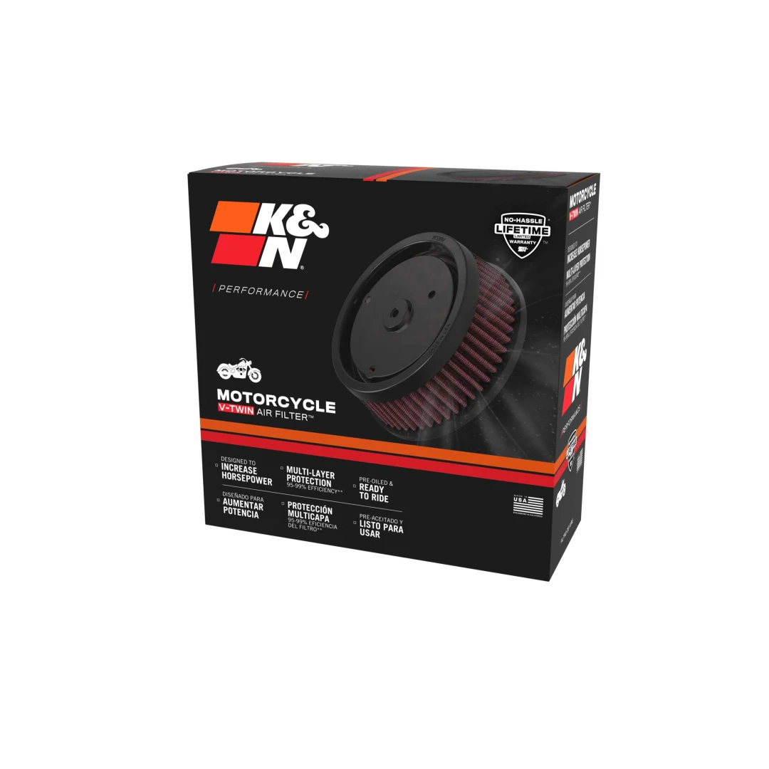 K&N - HD-1499 - Replacement Air Filter Element. Fits Softail 2000-2015, Touring 1999-2007 & Dyna 1999-2007