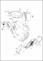 OEM VRSCF cosmetic covers diagram – radiator cover 26826-09 is item 9; other parts not included