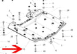 Parts diagram: Sea-Doo 271001939 ride plate assembly is item 15 indicated by the red arrow; other components not included