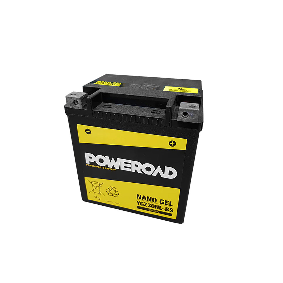 Poweroad - CYGZ30HL-BS AGM Non-DG Nano-Gel 12V Motorcycle Battery