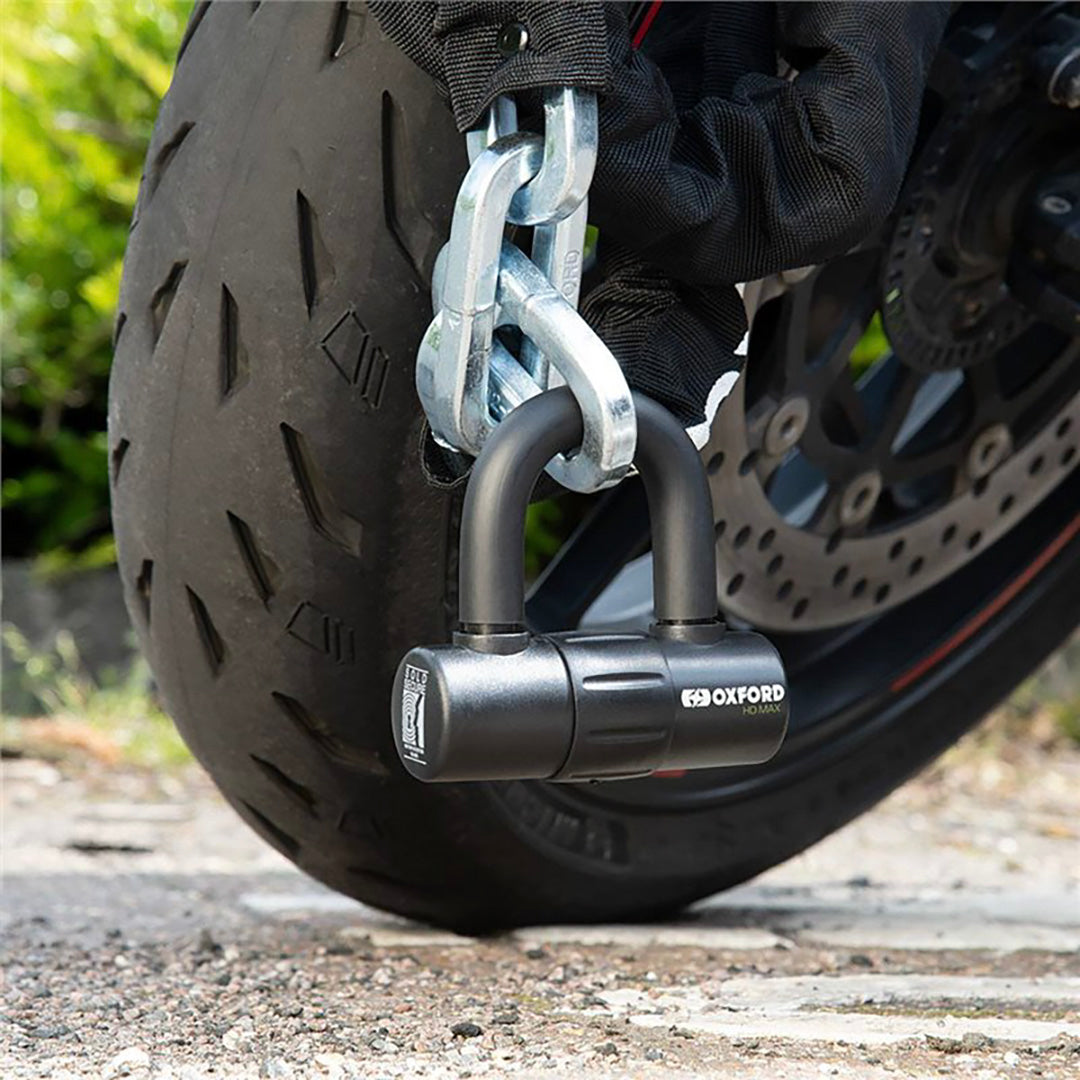 Bike Gear Heavy Duty Motorcycle Security Chain And Padlock – 1.8m, Boron Manganese Steel, 3 Keys (Model 6614)