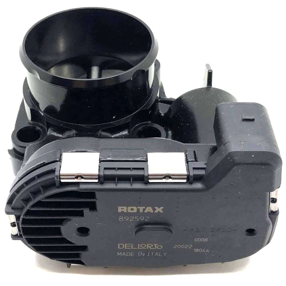Sea-Doo throttle body 420892592 showing Rotax electronic actuator housing
