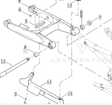 Harley-Davidson V-Rod Right Swingarm Pivot Bushing – 48389-01 — supplier assembly diagram; listing is for one right pivot bushing