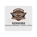 Harley Davidson - 52300353 - 4 Point Docking Hardware, Tourer Chrome