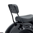 Harley-Davidson 52760-11 gloss black detachable sissy bar upright shown installed; backrest pad and docking hardware not included