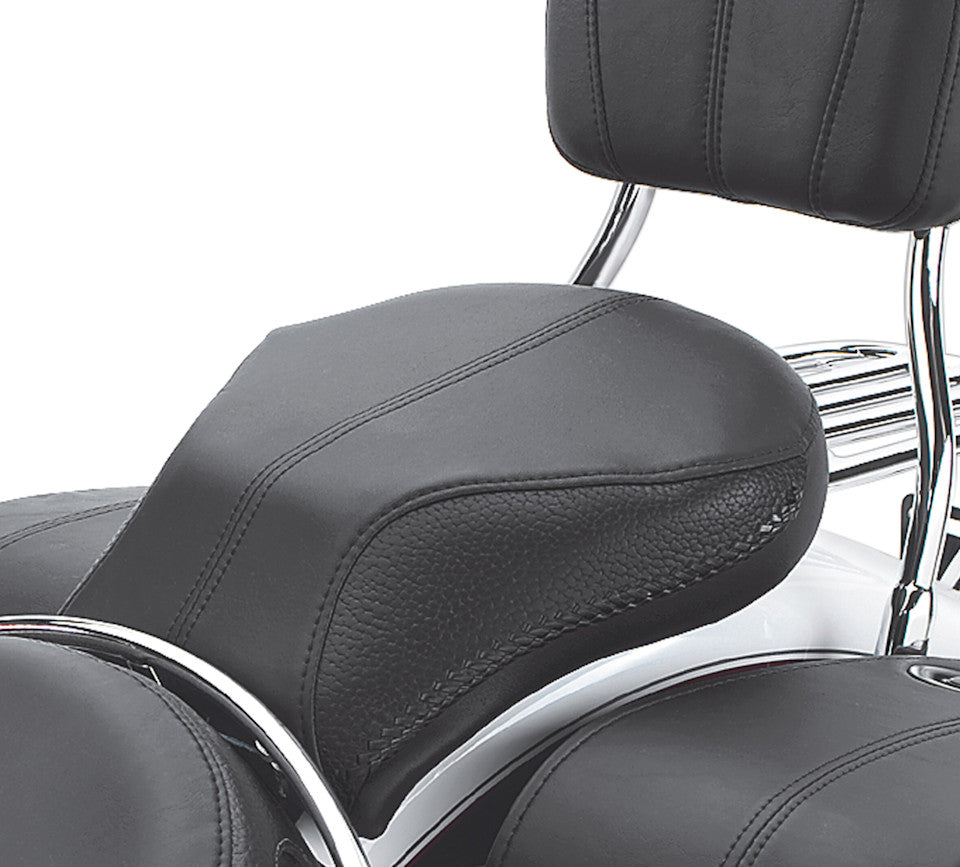 Harley-Davidson 52930-05 Softail Deluxe passenger pillion shown installed; rider seat and backrest not included