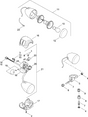 Parts diagram: Harley-Davidson 72944-12 right-hand switch and chrome turn-signal module is item 21; other components not included