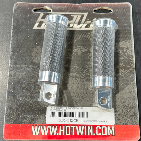 HardDrive - Universal Footpeg Set - Chrome