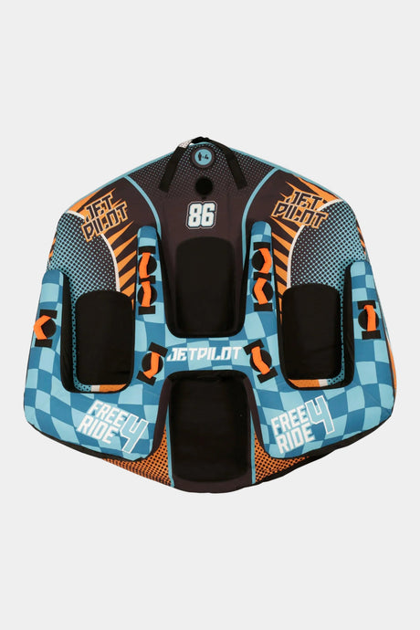 Jetpilot JA26009 Freeride 4 person towable tube in blue and orange
