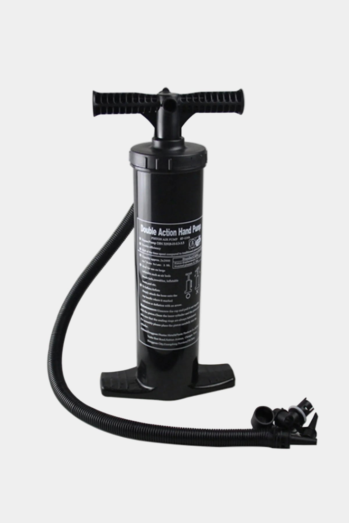 Jetpilot JA26023 black towable hand pump with hose and nozzle fittings