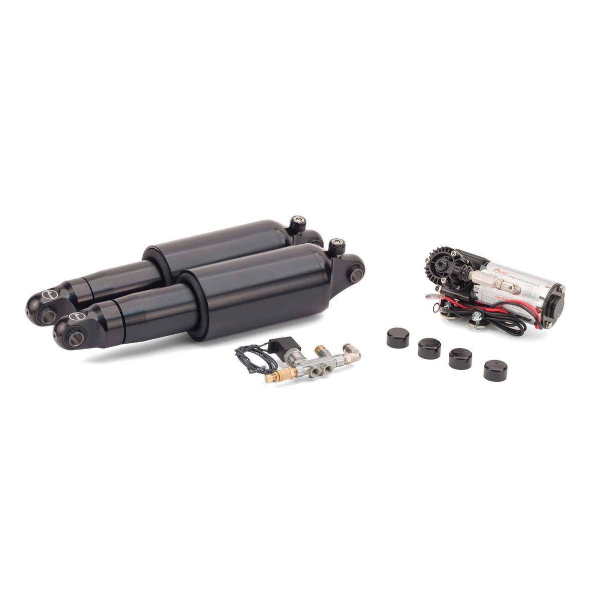 Arnott MC-3110 black Ultimate Ride air suspension kit for Harley-Davidson V-Rod