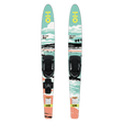 HO Blast combo waterskis with Blaze bindings – manufacturer range image showing 59-inch version; 67-inch pair supplied