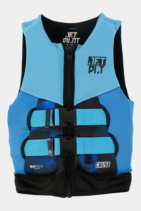 Jetpilot The Cause Kids Life Jacket — Blue front