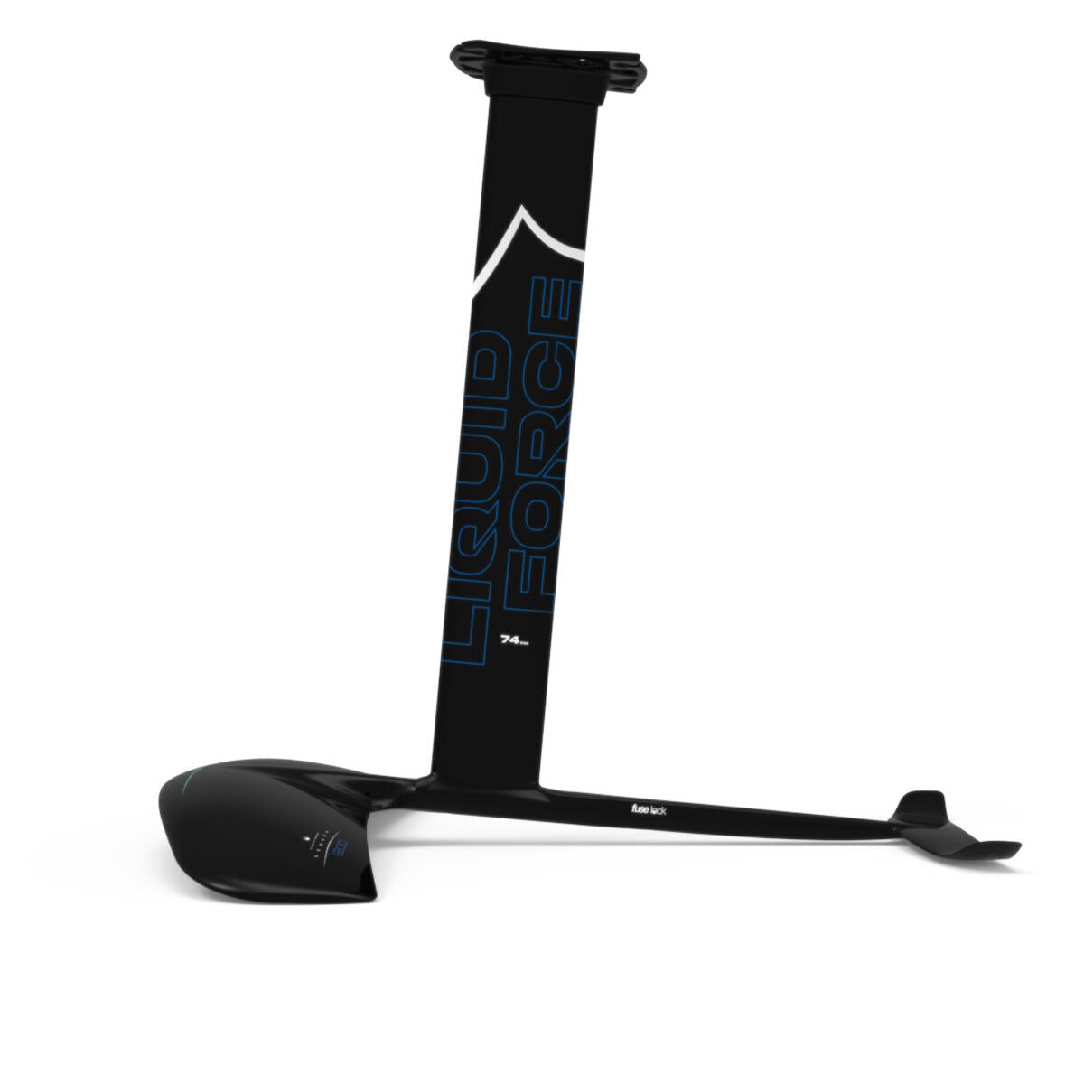 Liquid Force Alloy Launch 1200 FuseLock foil system side profile with 74cm mast