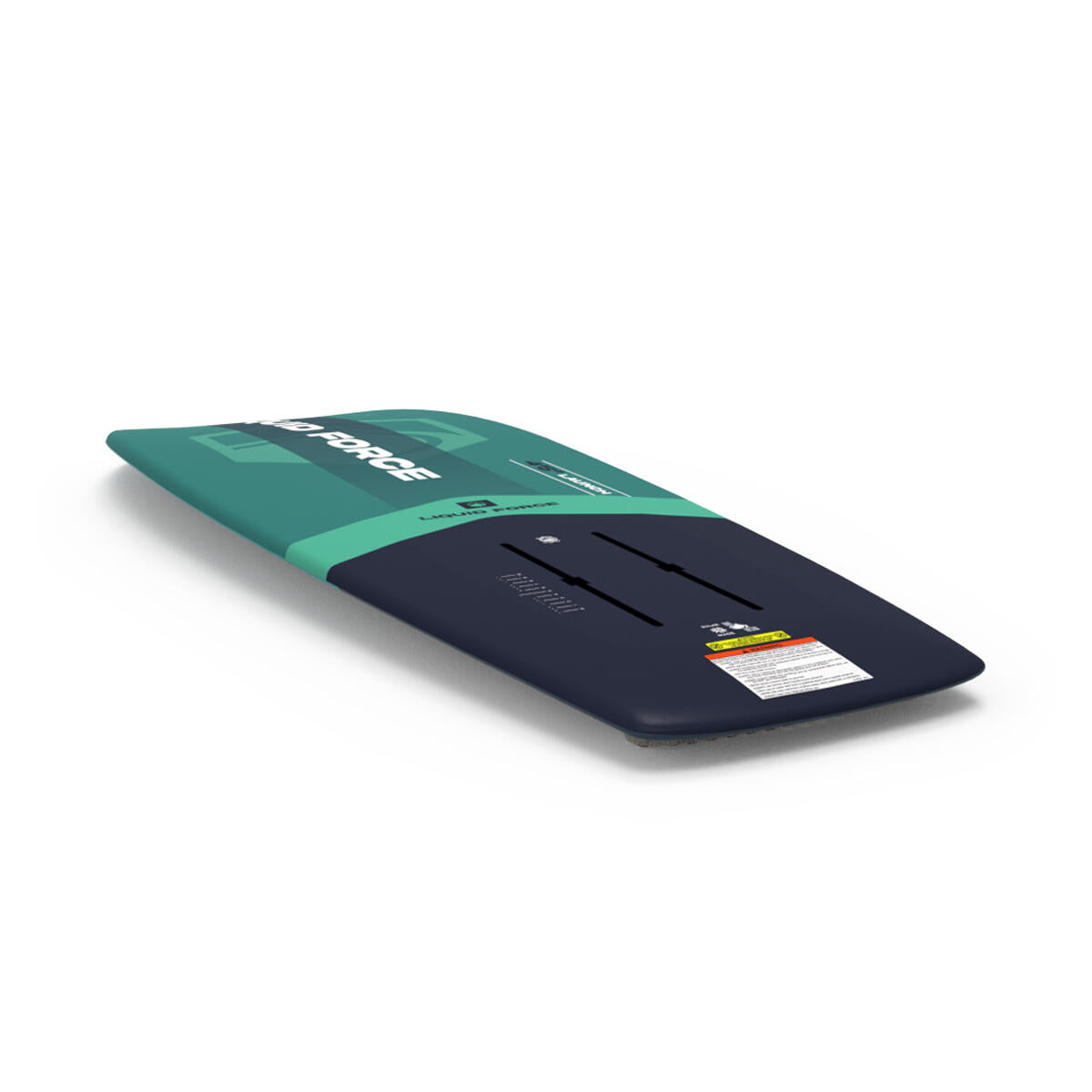 Liquid Force Launch foil board underside and adjustable foil mounting track