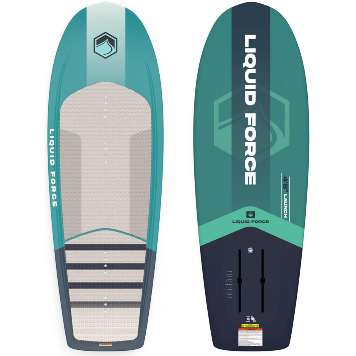 Liquid Force Launch 4ft 5in foil board, deck and underside