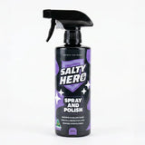 Salty Hero Spray & Polish manufacturer photo with 300 mL label; supplied product is 500 mL