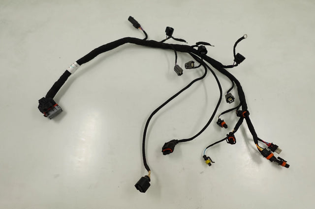 Sea-Doo engine wiring harness 420964084 laid out to show connectors; external reference photo
