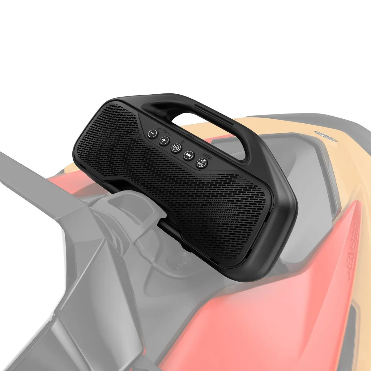 Sea-Doo Spark portable audio system mounting position and controls