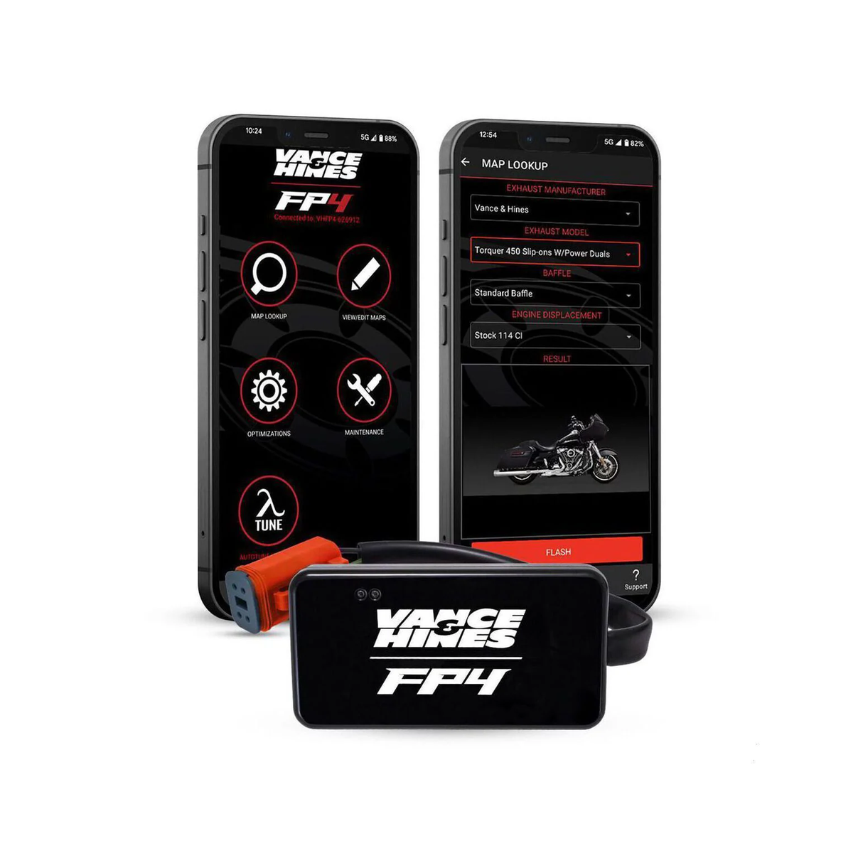 V&H - Fuelpak FP4 Fuel Management System For S/TAIL 07-12 / DYNA 07-11 / SPORTY & TOURING 07-13