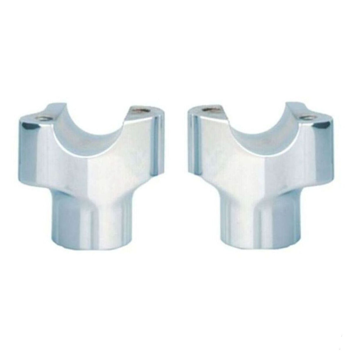 RISERS BILLET 1.50 TALL CHUBBY STRAIGHT CHROME