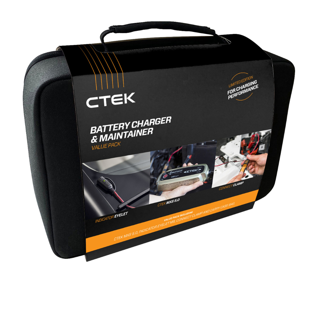 CTEK - MXS 5.0AMP Battery Charger / Maintainer Bundle – ASD NZ
