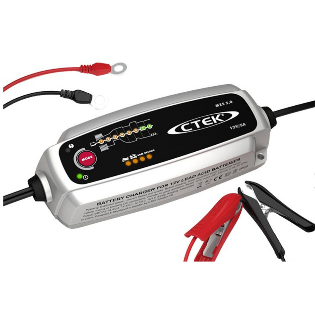 CTEK - MXS 5.0AMP Battery Charger / Maintainer Bundle