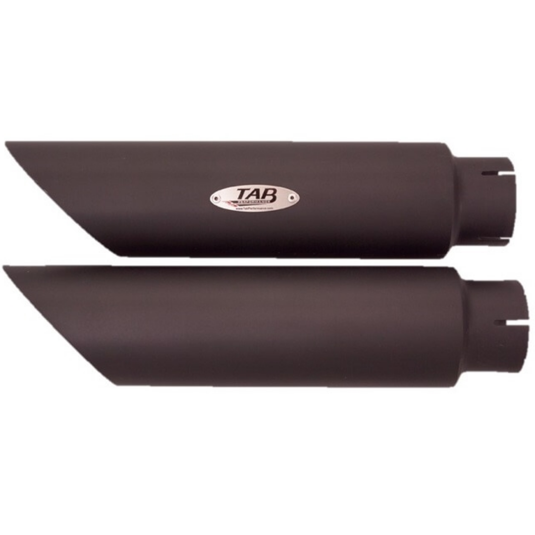 Tab Performance - V-Rod Slash Cut - Slip On Baffled (Black)