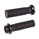 ODI x Hart Luck - Full Waffle Lock-On Grips for Harley V-Twin